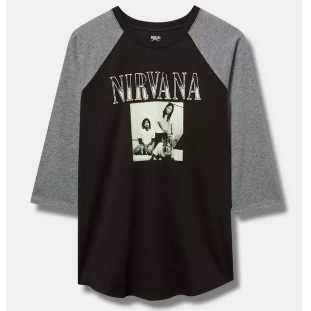 TORRID NWT Nirvana Raglan Cotton Tee